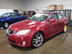 Lexus IS 350 Vehiculos salvage en venta: 2008 Lexus IS 350