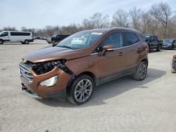 Salvage cars for sale from Copart Ellwood City, PA: 2019 Ford Ecosport Titanium