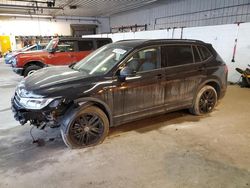 Salvage cars for sale at Candia, NH auction: 2022 Volkswagen Tiguan SE R-LINE Black