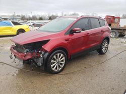 Salvage cars for sale from Copart Louisville, KY: 2018 Ford Escape Titanium