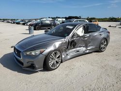 Vehiculos salvage en venta de Copart West Palm Beach, FL: 2019 Infiniti Q50 Luxe