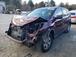 Salvage cars for sale from Copart Mendon, MA: 2015 Honda CR-V LX