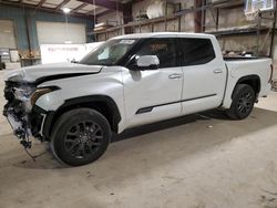 Salvage cars for sale at Eldridge, IA auction: 2022 Toyota Tundra Crewmax Platinum