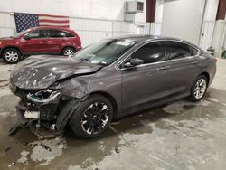 Salvage cars for sale at Avon, MN auction: 2015 Chrysler 200 Limited