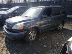 Honda Pilot EXL salvage cars for sale: 2005 Honda Pilot EXL