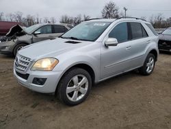 Salvage cars for sale from Copart Baltimore, MD: 2009 Mercedes-Benz ML 350