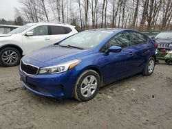Salvage cars for sale at Candia, NH auction: 2018 KIA Forte LX