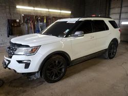 Salvage cars for sale at Angola, NY auction: 2018 Ford Explorer XLT