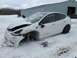Salvage cars for sale from Copart Ontario Auction, ON: 2022 Tesla Model Y