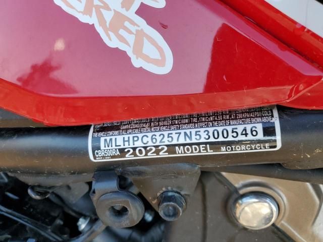 2022 Honda CBR500 RA
