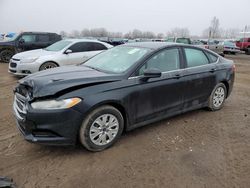 Salvage cars for sale at Davison, MI auction: 2014 Ford Fusion S