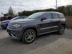 Jeep salvage cars for sale: 2020 Jeep Grand Cherokee Summit