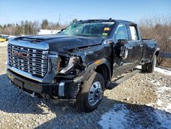 Salvage trucks for sale at Candia, NH auction: 2024 GMC Sierra K3500 Denali