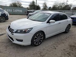 Salvage cars for sale from Copart Midway, FL: 2015 Honda Accord Sport