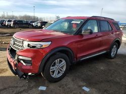 Salvage cars for sale from Copart Woodhaven, MI: 2022 Ford Explorer XLT