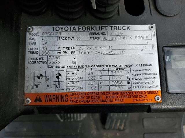 2015 Toyota Forklift