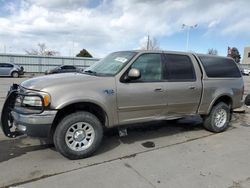 Salvage cars for sale at Littleton, CO auction: 2003 Ford F150 Supercrew