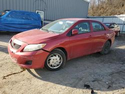 Salvage cars for sale from Copart West Mifflin, PA: 2009 Toyota Corolla Base