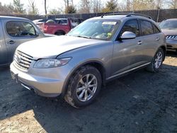 Salvage cars for sale from Copart Waldorf, MD: 2007 Infiniti FX35