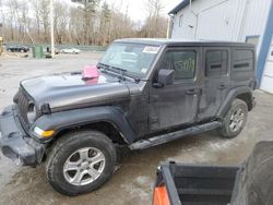 Salvage cars for sale at Candia, NH auction: 2022 Jeep Wrangler Unlimited Sport