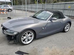 Salvage cars for sale at Savannah, GA auction: 2008 BMW Z4 3.0