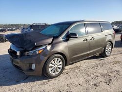 KIA Sedona EX salvage cars for sale: 2016 KIA Sedona EX