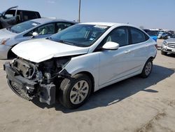 Salvage cars for sale at Grand Prairie, TX auction: 2017 Hyundai Accent SE