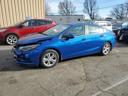 Salvage cars for sale at Moraine, OH auction: 2017 Chevrolet Cruze LT