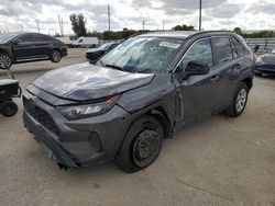 Salvage cars for sale from Copart Miami, FL: 2021 Toyota Rav4 LE