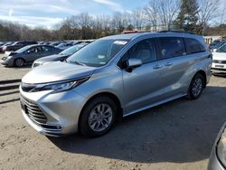 Salvage cars for sale at North Billerica, MA auction: 2022 Toyota Sienna XLE