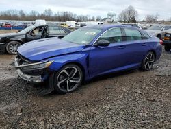 Salvage cars for sale at Hillsborough, NJ auction: 2022 Honda Accord Sport SE