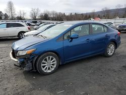 Honda salvage cars for sale: 2012 Honda Civic EX