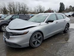 Salvage cars for sale from Copart Portland, OR: 2024 Honda Accord Hybrid Sport