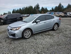 Salvage cars for sale from Copart Graham, WA: 2017 Subaru Impreza Premium