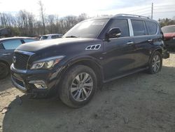 Salvage cars for sale at Waldorf, MD auction: 2017 Infiniti QX80 Base