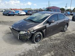 Vehiculos salvage en venta de Copart Homestead, FL: 2013 Honda Civic LX