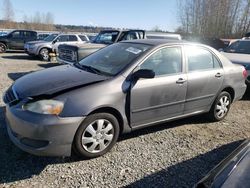 Salvage cars for sale from Copart Arlington, WA: 2007 Toyota Corolla CE