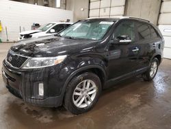 Salvage cars for sale from Copart Blaine, MN: 2015 KIA Sorento LX