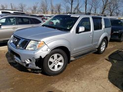 Salvage cars for sale at Bridgeton, MO auction: 2008 Nissan Pathfinder S