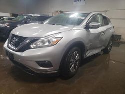 Nissan Murano salvage cars for sale: 2016 Nissan Murano S