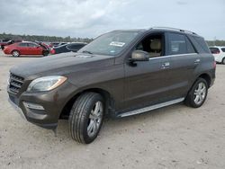 Salvage cars for sale from Copart Houston, TX: 2013 Mercedes-Benz ML 350 4matic