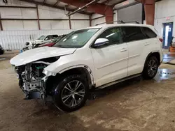 Salvage cars for sale at Lansing, MI auction: 2018 Toyota Highlander LE