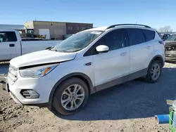 Salvage cars for sale at Kansas City, KS auction: 2018 Ford Escape SE