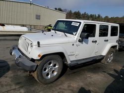 Salvage cars for sale from Copart Exeter, RI: 2015 Jeep Wrangler Unlimited Sahara