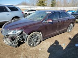 Salvage cars for sale from Copart Davison, MI: 2013 Lincoln MKZ Hybrid