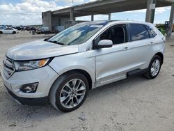 Salvage cars for sale from Copart West Palm Beach, FL: 2015 Ford Edge Titanium