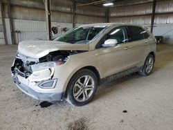 Salvage cars for sale at Des Moines, IA auction: 2018 Ford Edge Titanium