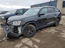 Salvage cars for sale from Copart Woodhaven, MI: 2019 Volkswagen Atlas SE