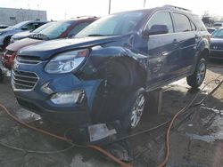 Salvage cars for sale at Chicago Heights, IL auction: 2016 Chevrolet Equinox LT