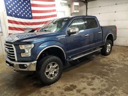 Salvage cars for sale at Lyman, ME auction: 2016 Ford F150 Supercrew